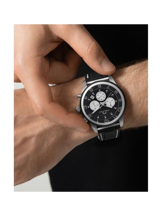 NWT Porsamo Bleu Arthur Chronograph Quartz Black Dial Men\'s Watch main image 5